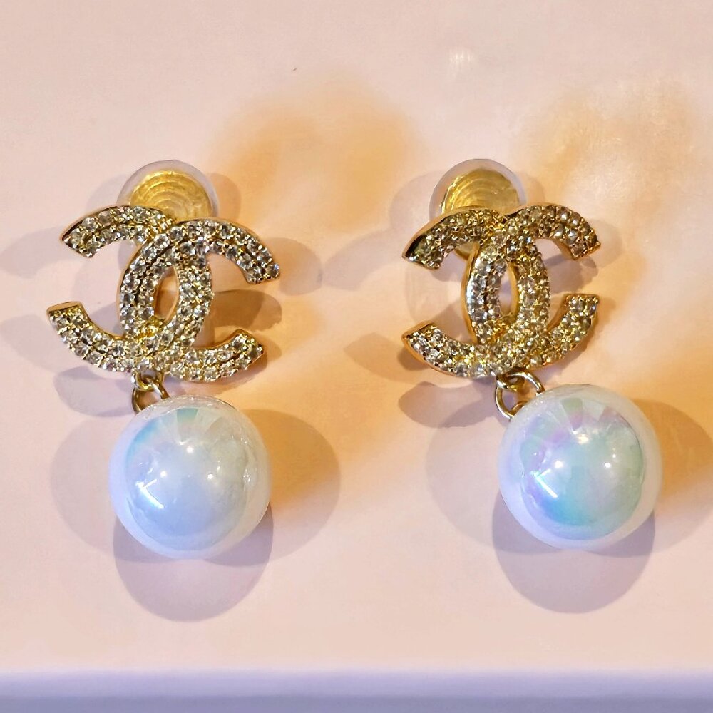 CC Clip On Earrings